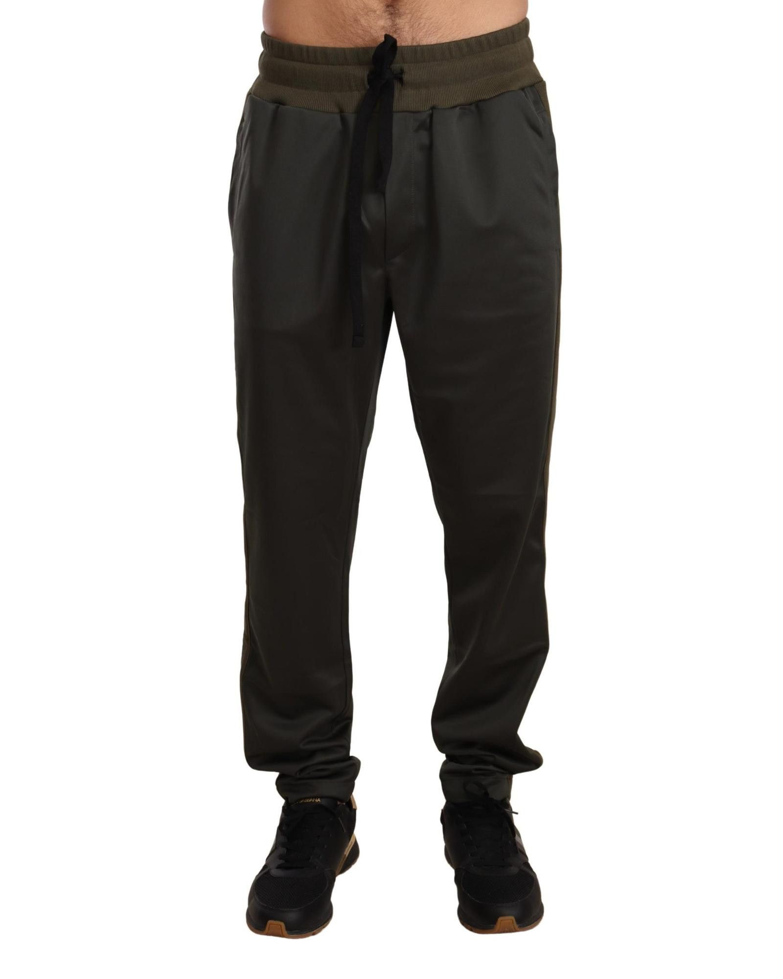 image of Dolce Gabbana Polyester Jogging Sweatpant in Green, Men's (Size 32)