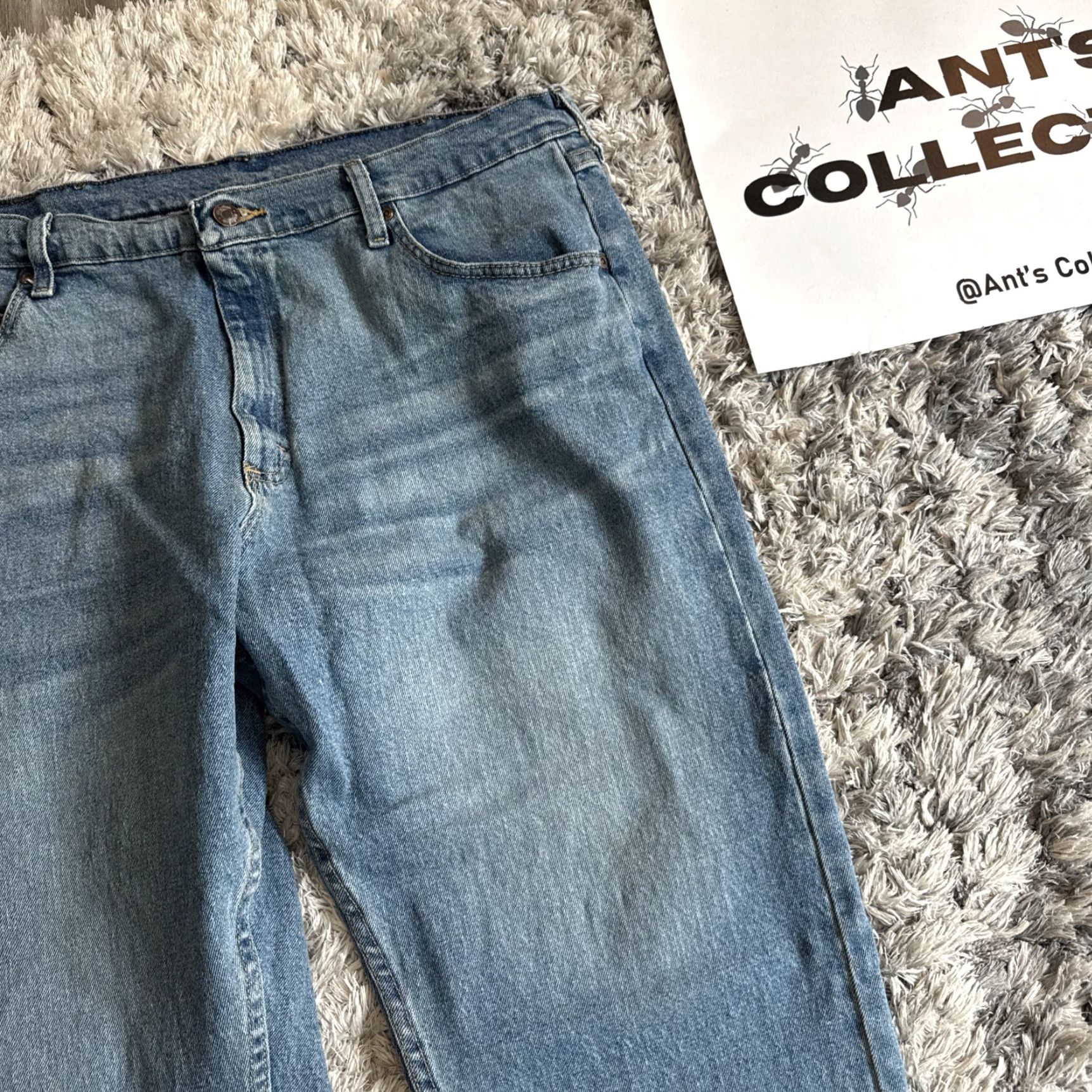 Wrangler VINTAGE Wrangler Jeans Denim Straight Mens 38x30 Blue Casual Workwear Mens Jeans Size US 38 / EU 54 - 7 Thumbnail