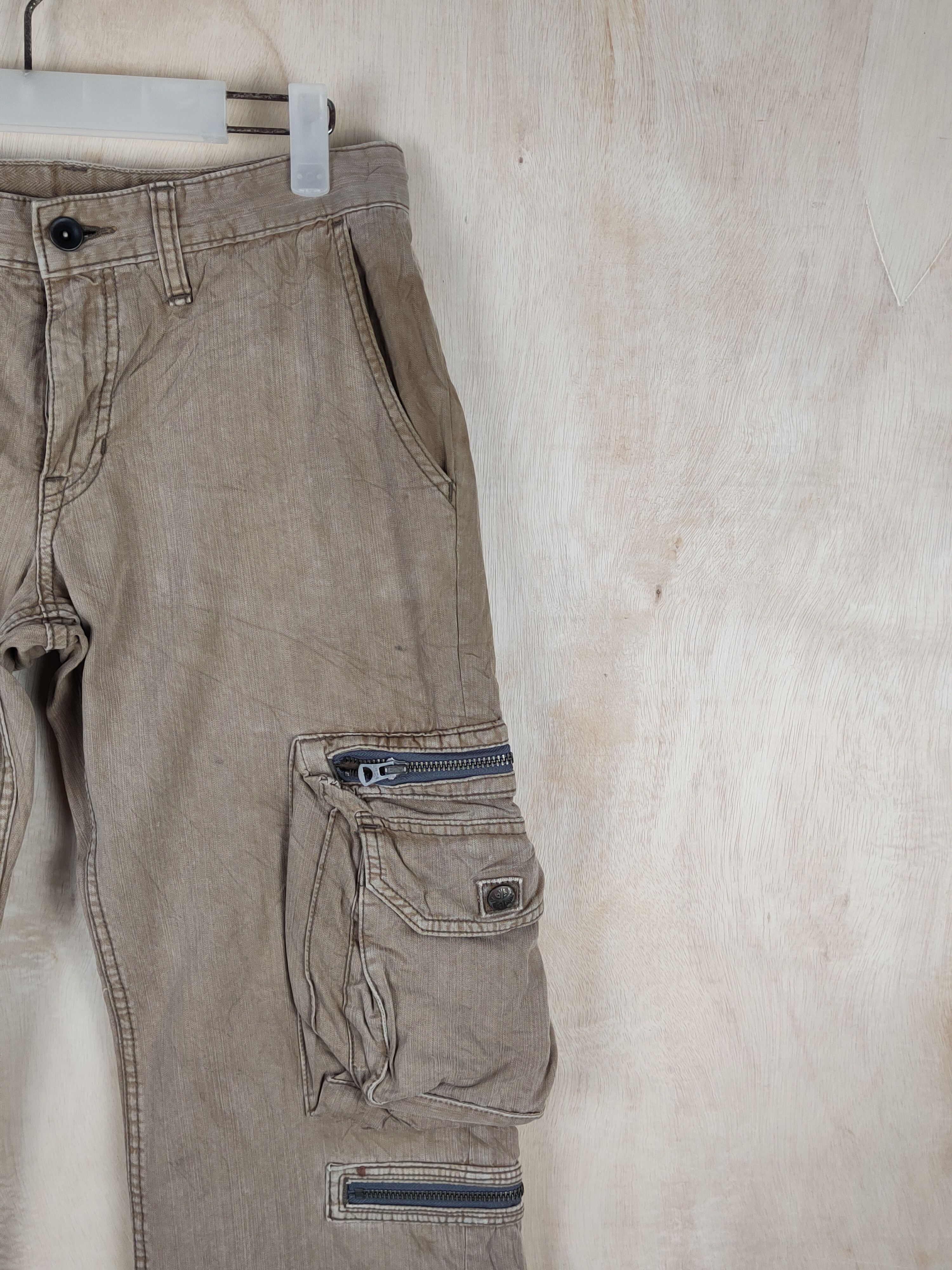 Japanese Brand DL Surplus Brown Multipocket Tactical Cargo Pants #S2444 Size US 30 / EU 46 - 5 Thumbnail