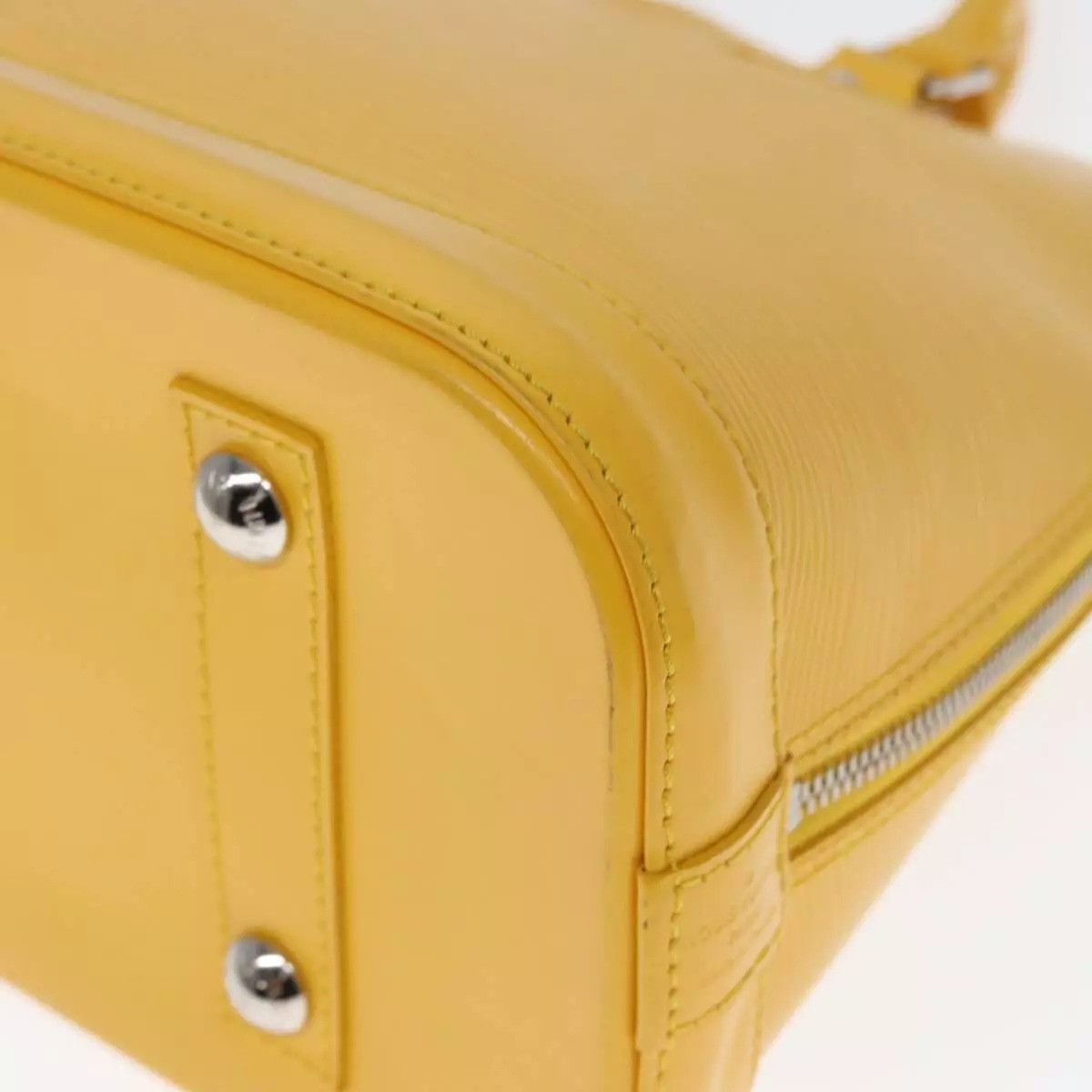 Louis Vuitton LOUIS VUITTON Epi Alma PM Hand Bag Yellow Citron Size ONE SIZE - 11 Thumbnail