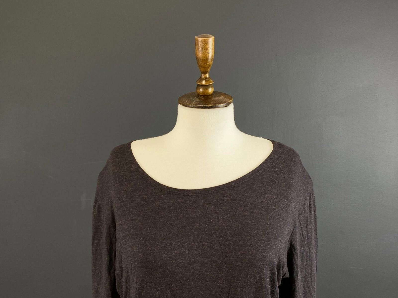 Designer Lilith Brown Long Sleeve Rop Pullover Shirt Size M / US 6-8 / IT 42-44 - 2 Thumbnail