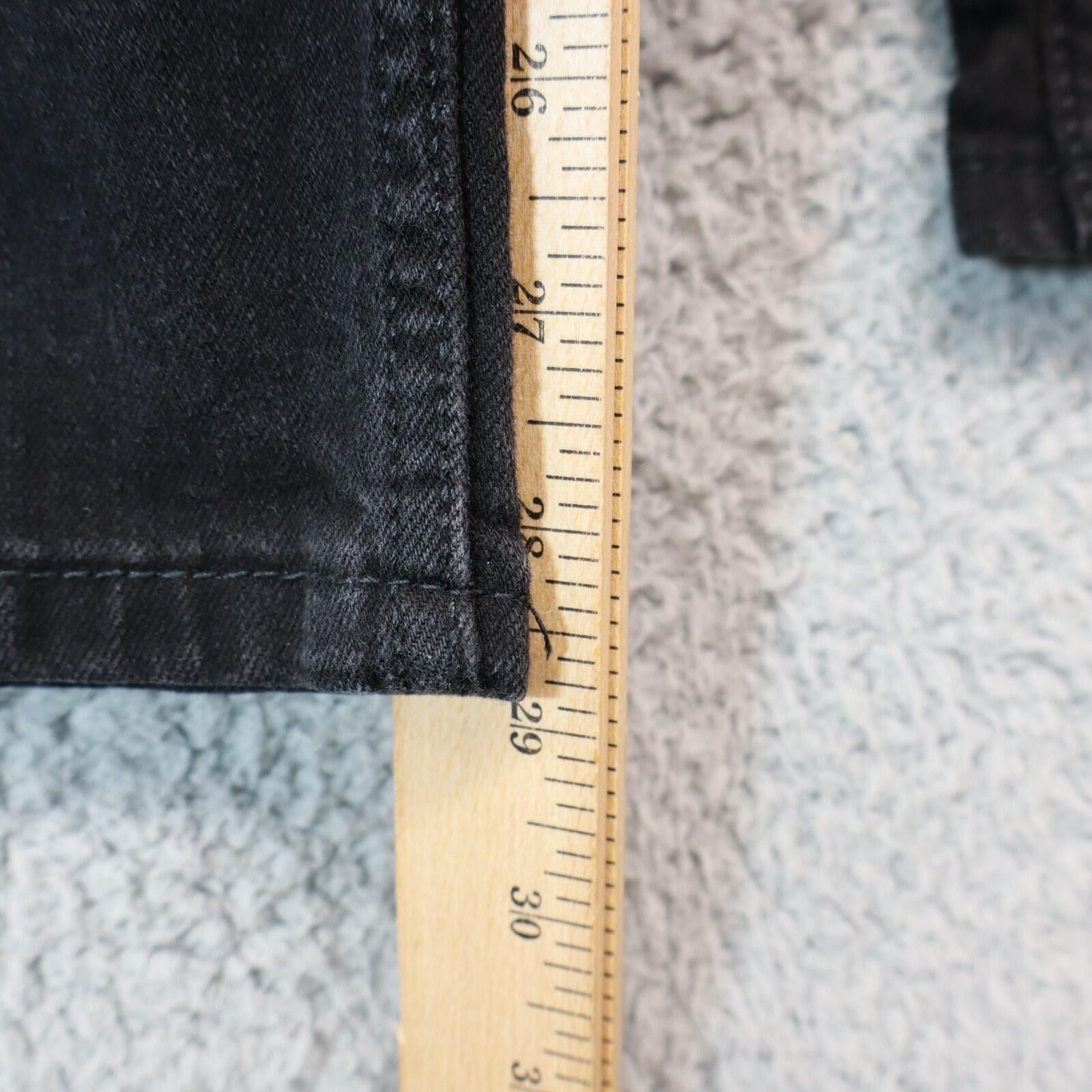Levi's Levi 505 Jeans Men 34x30 Regular Fit Straight Leg Black Size US 34 / EU 50 - 3 Thumbnail