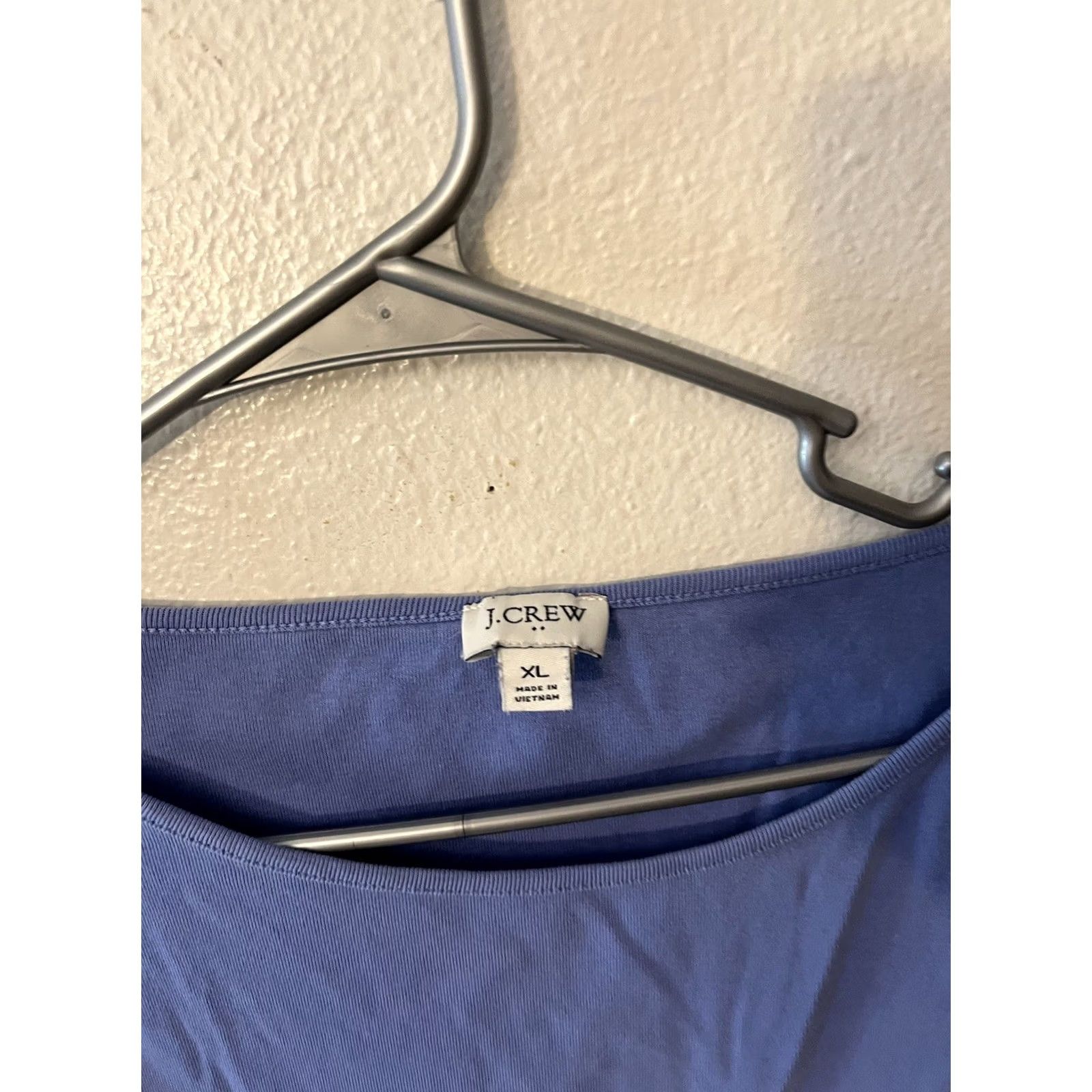 J.Crew J. CREW Blue Open-neck cami top XL 100% Cotton Women Size XL / US 12-14 / IT 48-50 - 4 Thumbnail