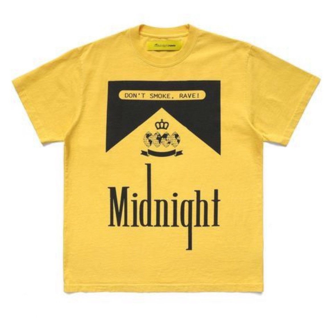 Midnight Studios Midnight Rave Don’t Smoke, Rave! Tee Yellow Size US L / EU 52-54 / 3 - 1 Thumbnail