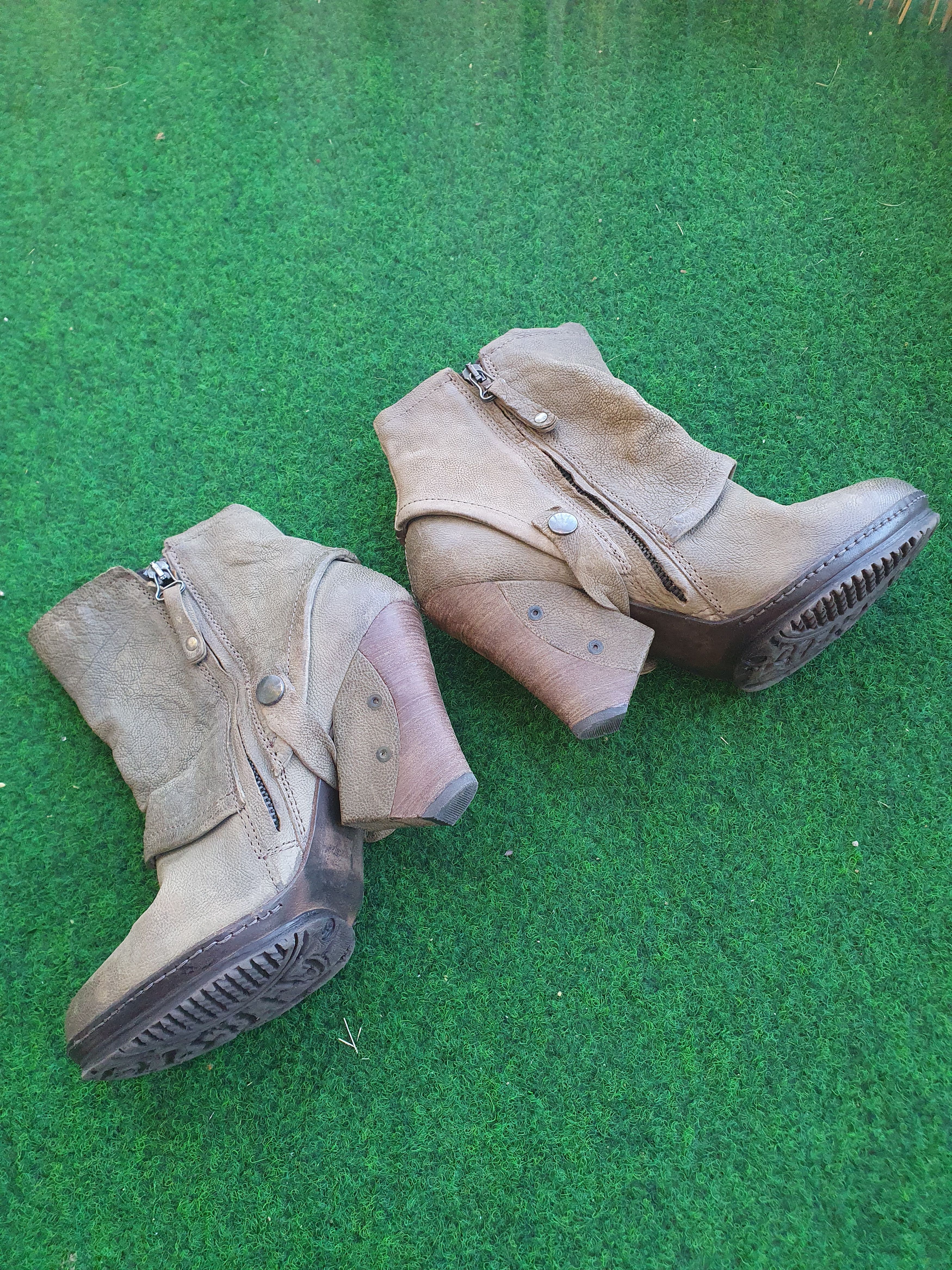 A.S.98 Airstep Leather Ankle Straps Boots sz 40 Size US 10 / IT 40 - 3 Thumbnail