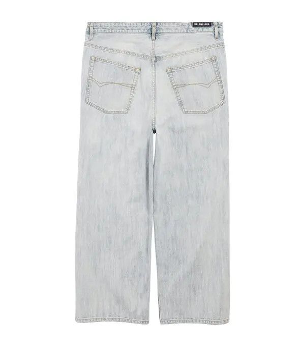 Balenciaga o1w1db10326 Oversized Baggy Pants in Blue Size US 26 / EU 42 - 2 Thumbnail