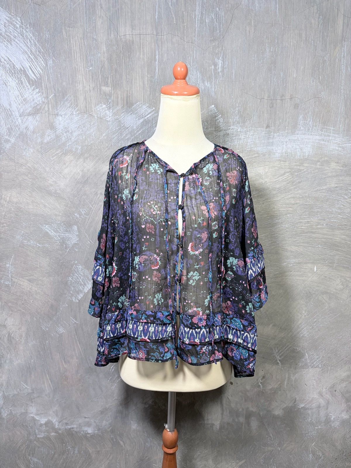 Anna Sui Anna Sui Women Button Up Mesh Tops Size M / US 6-8 / IT 42-44 - 1 Thumbnail
