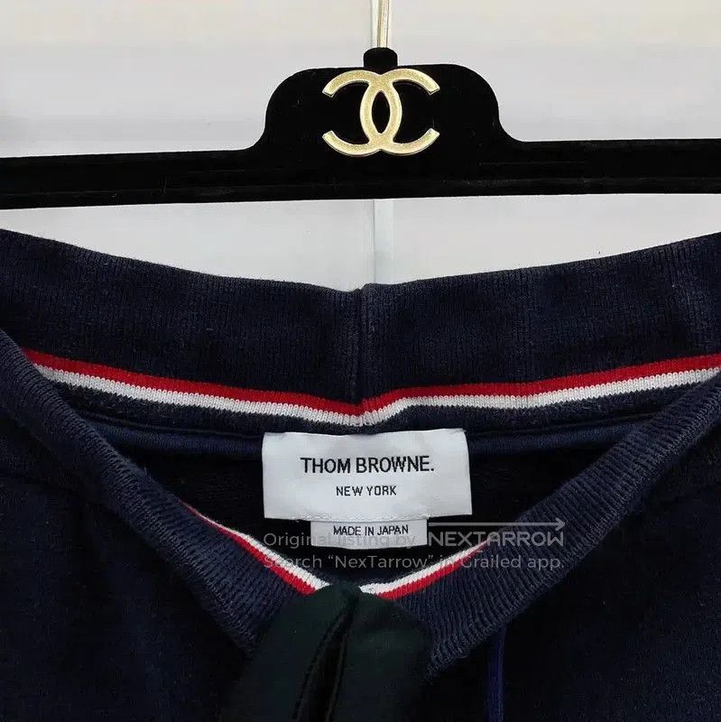 Thom Browne Thom Browne Blue Cotton Casual Pants . Size 27" / US 4 / IT 40 - 3 Thumbnail