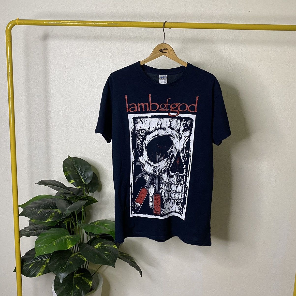 Band Tees × Vintage Y2K Lamb Of God Heavy Metal Band T Shirt Size US M / EU 48-50 / 2 - 1 Thumbnail