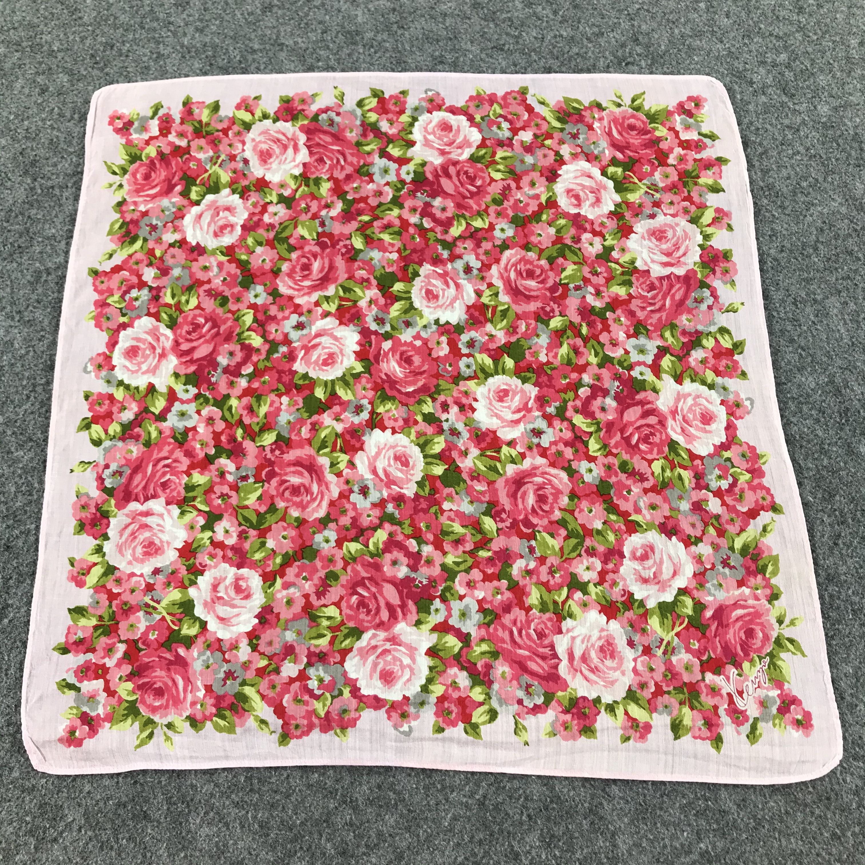 Kenzo Kenzo Floral Handkerchief Neckerchief Bandana H157 Size ONE SIZE - 1 Thumbnail