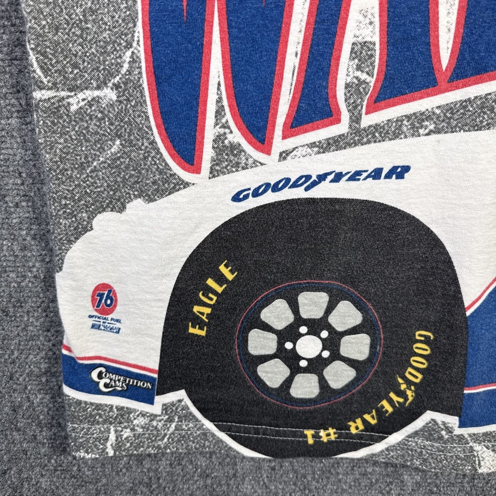 NASCAR Vintage NASCAR Shirt Mens XL White 90s Rusty Wallace Racing Size US XL / EU 56 / 4 - 5 Thumbnail