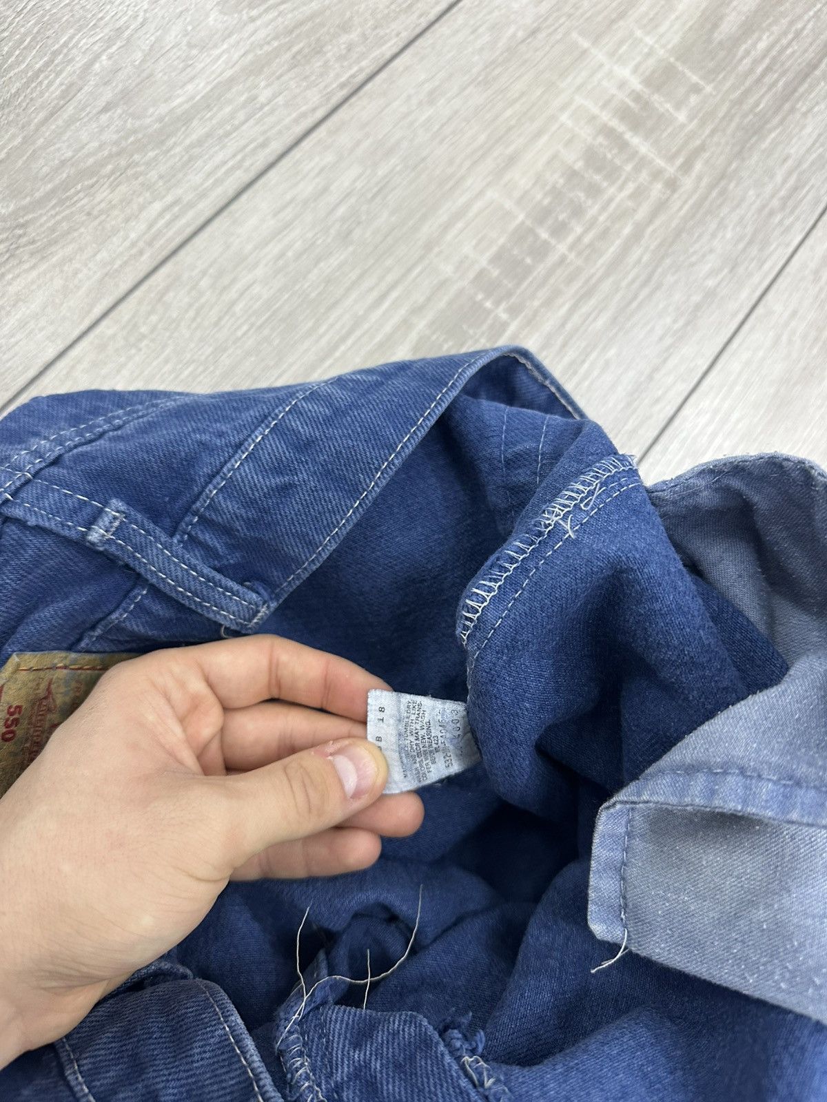 Levi's Levis 550 34x34 Made in USA 80s Jeans Vintage Wash Blue Size US 34 / EU 50 - 8 Thumbnail