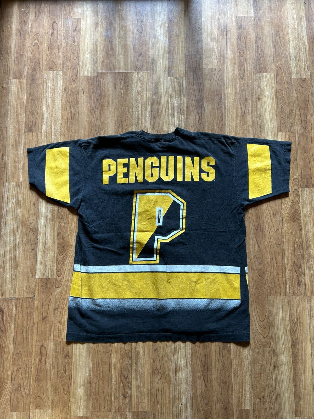 Salem Sportswear × Vintage Vintage Penguins NHL Tee Size US XL / EU 56 / 4 - 4 Thumbnail