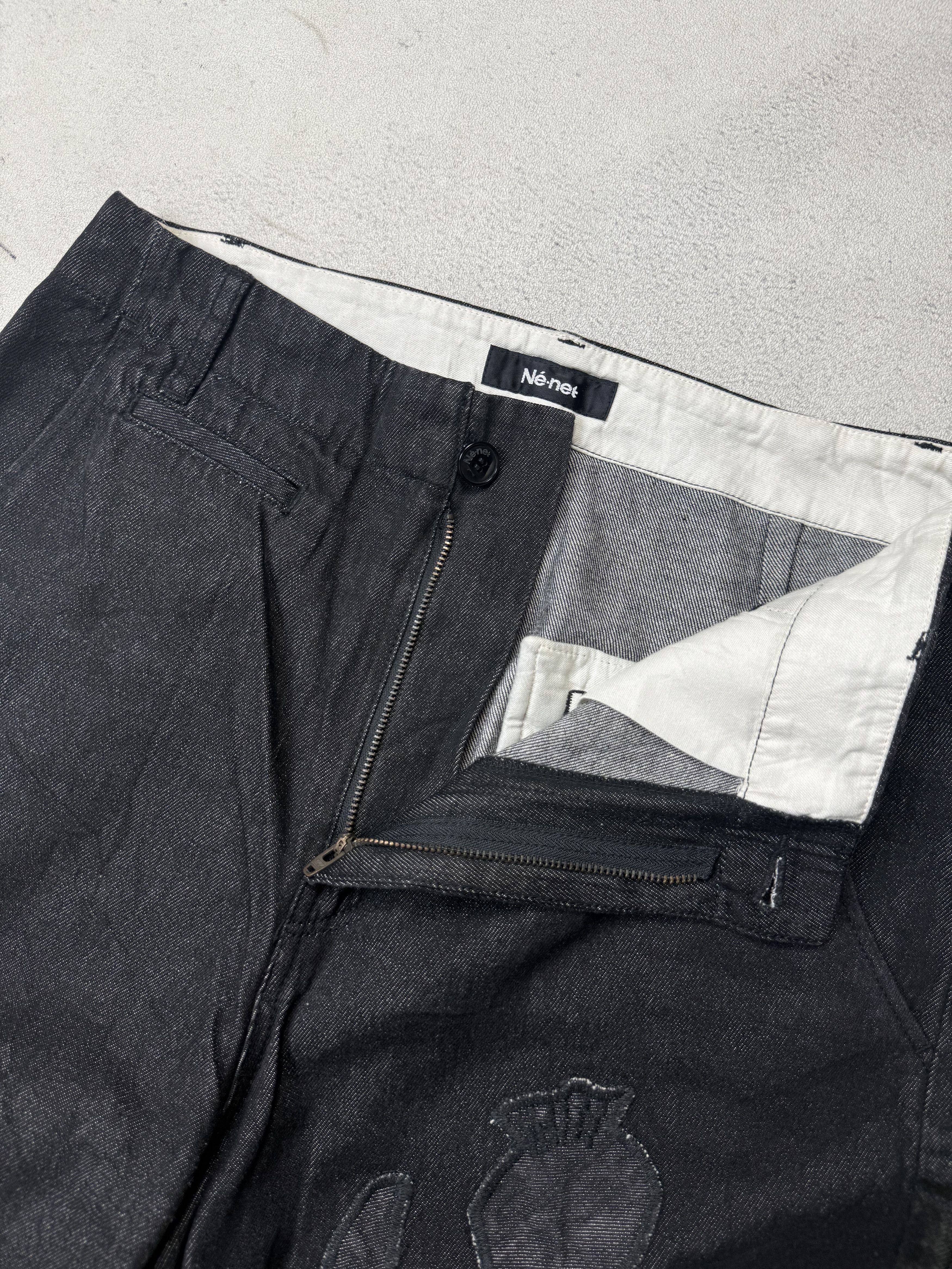 Ne-Net Ne-net Black Denim Jeans Size US 30 / EU 46 - 12 Thumbnail