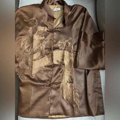 Other Ya Li XXXL Silky Jacket Blouse Kimono Long Sleeve Chinese St Size 3XL / US 20-22 - 1 Thumbnail
