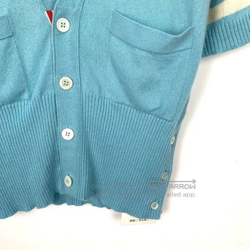 Thom Browne Thom Browne Blue Cashmere Short Cardigan . Size XS / US 0-2 / IT 36-38 - 4 Thumbnail
