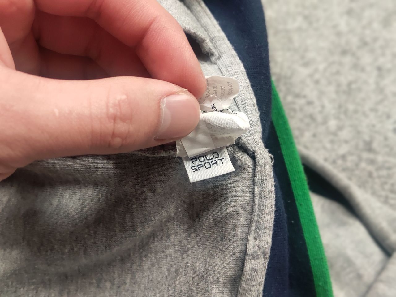 Polo Ralph Lauren Polo Sport Ralph Lauren Vintage Gray Logo Zip Track Jacket Size US L / EU 52-54 / 3 - 18 Thumbnail