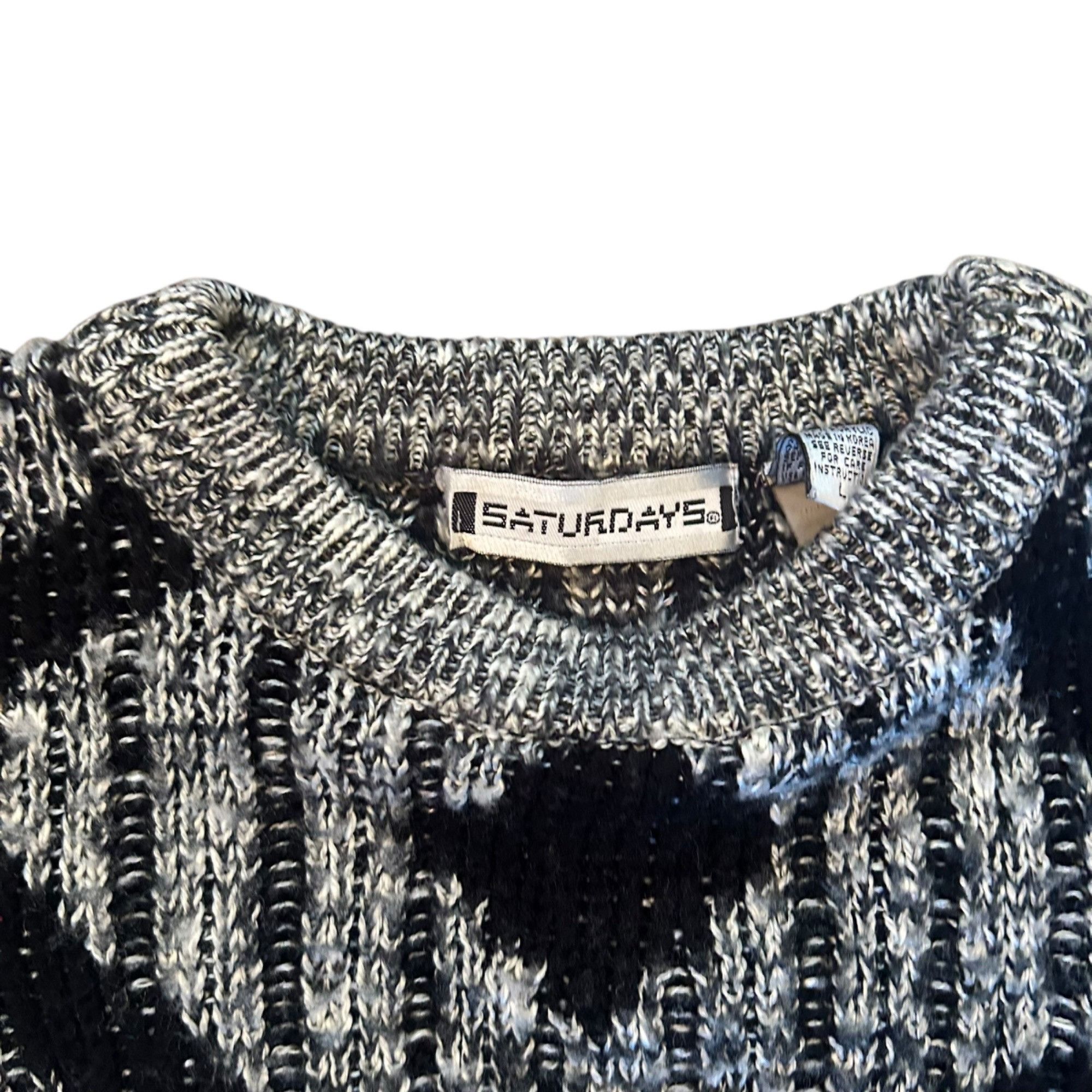 Vintage Vintage Saturdays Grandpa Grunge Dadcore Knit Sweater L Size US L / EU 52-54 / 3 - 3 Thumbnail
