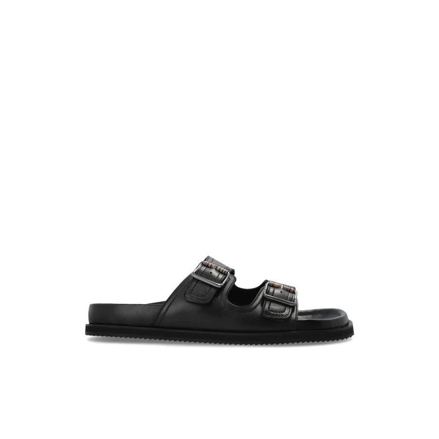 Paul Smith PAUL SMITH Malfa Black Leather Slides New & Authentic (Men's Size US 11 / EU 44 - 1 Thumbnail