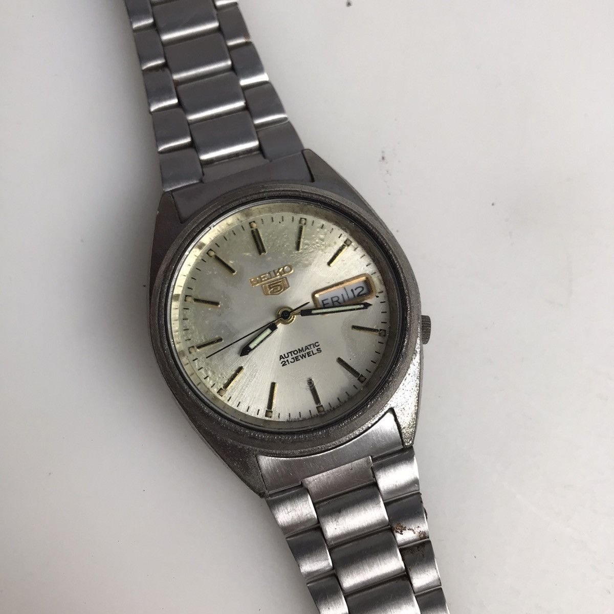 Japanese Brand × Seiko × Vintage Vintage SEIKO JDM 5 7009-3120 analog vintage automatic watch Size ONE SIZE - 14 Thumbnail