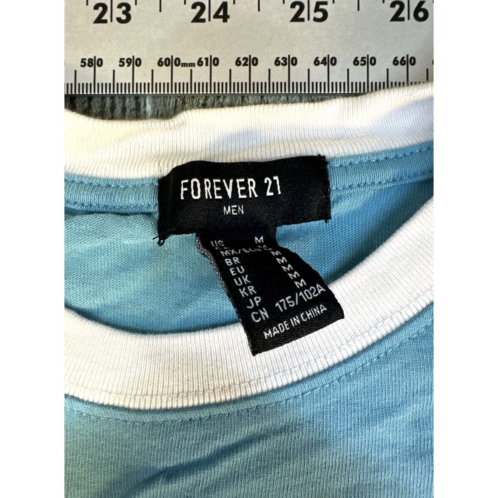 Forever 21 FOREVER 21 Men’s Colorblock T-Shirt M Blue White Orange Ringer Neck Shirt Mens Medium Colorblock T-Shirt Size US M / EU 48-50 / 2 - 3 Thumbnail