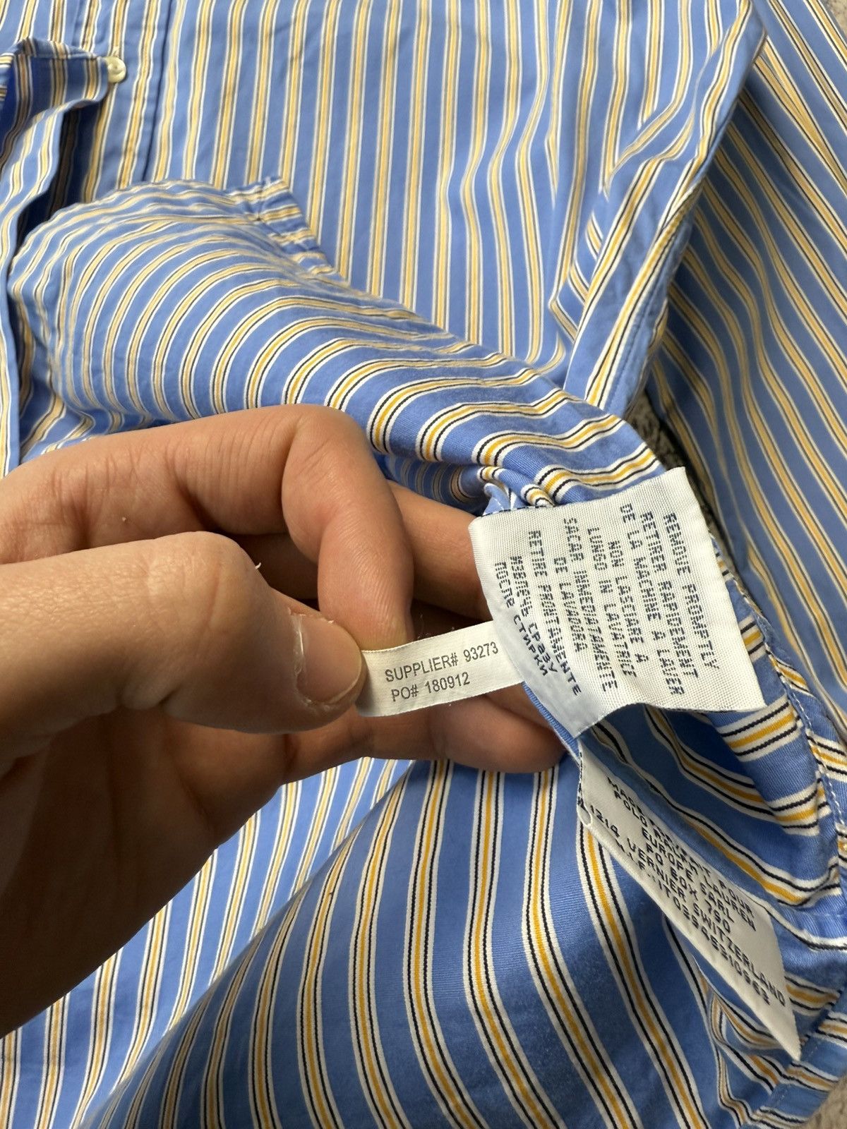 Polo Ralph Lauren Vintage RALPH LAUREN Striped long Sleeved Shirt Rare Size US M / EU 48-50 / 2 - 13 Thumbnail