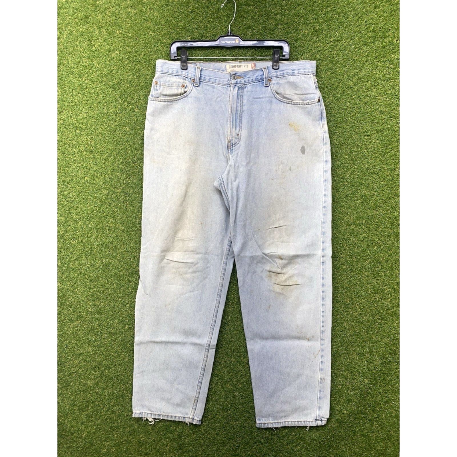 Levi's VINTAGE Levi's Jeans 560 Mens 36x32 Light Blue Denim Comfort Fit 5-Pocket Relaxed USA Workwear 90s Size US 36 / EU 52 - 2 Thumbnail