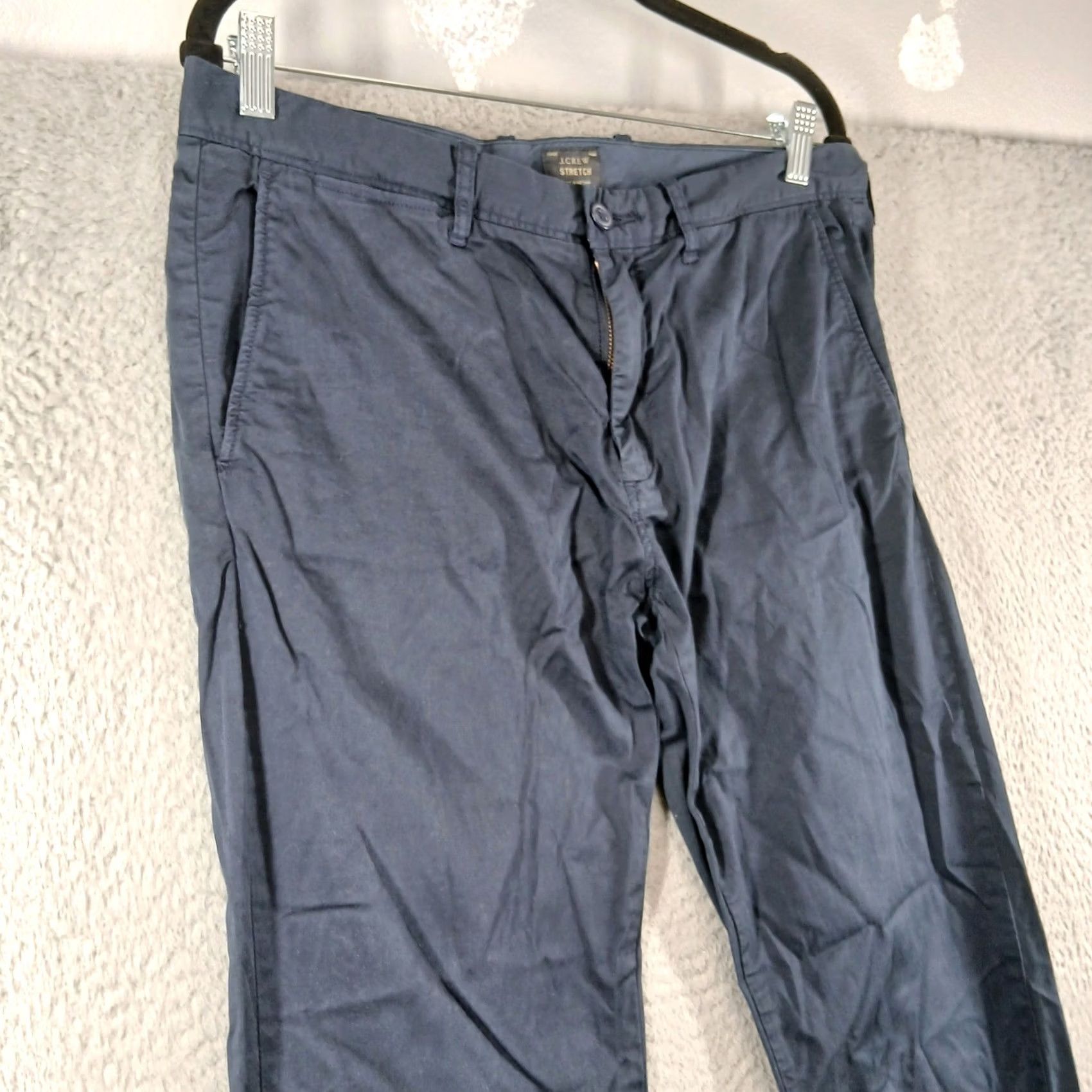 J.Crew J. Crew Stretch Chino Pants Slim Fit Navy Blue 32x34 Men Casual Workwear Chino Slim Fit Pockets Zipper Button Logo Size US 32 / EU 48 - 6 Thumbnail