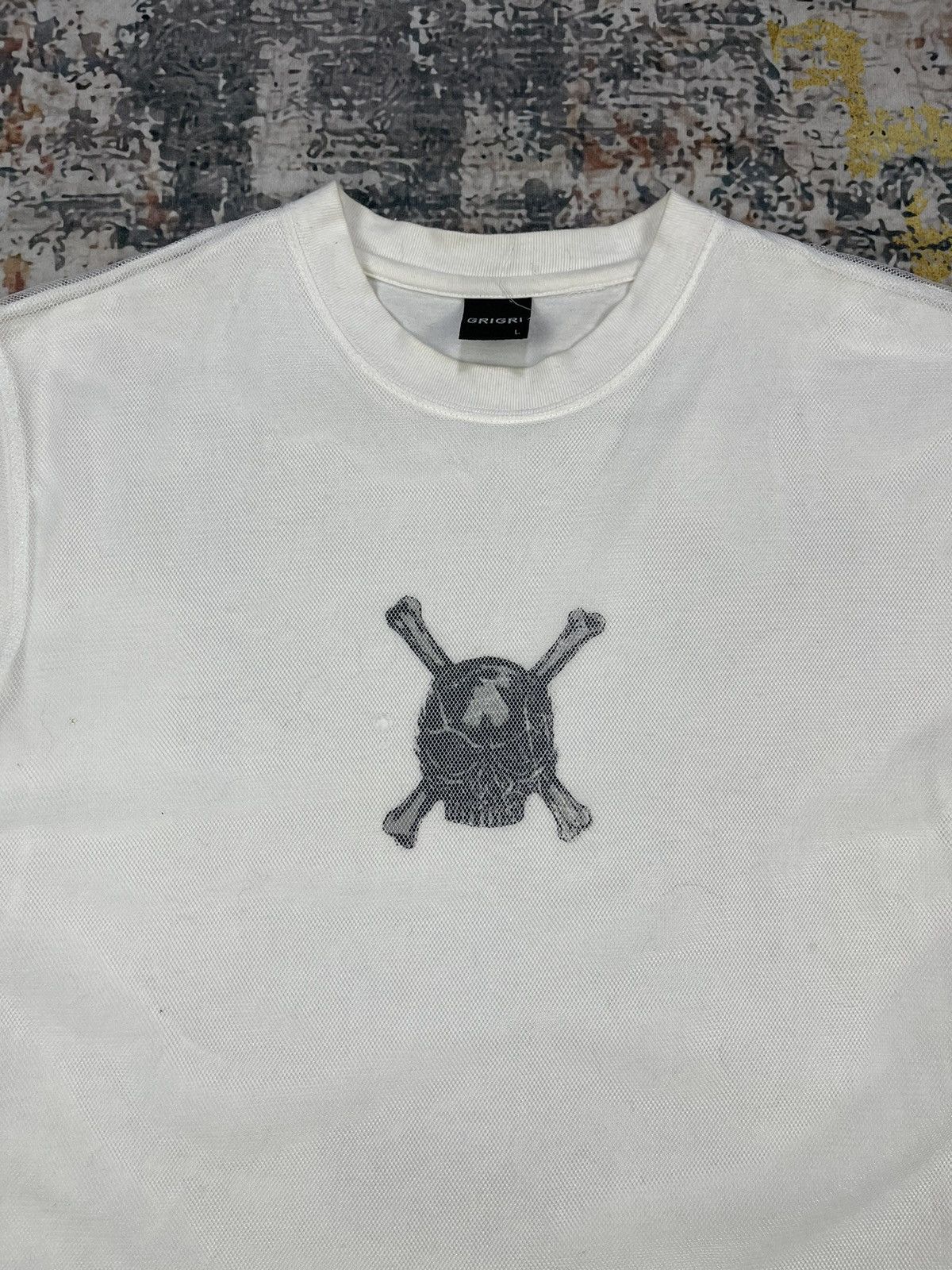 If Six Was Nine GRIGRI Back hit Skull Centre Logo Outer Net Shirt Size US L / EU 52-54 / 3 - 6 Thumbnail
