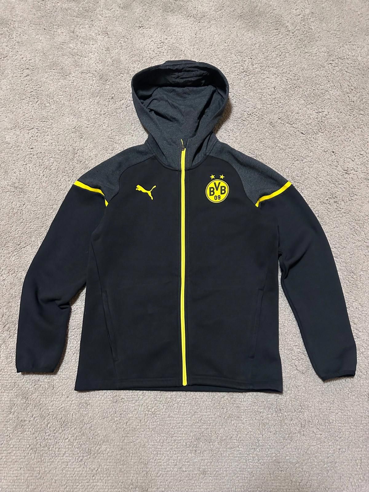 Puma Borussia Dortmund Puma Casuals Hooded Jacket Sz M Size US M / EU 48-50 / 2 - 1 Thumbnail