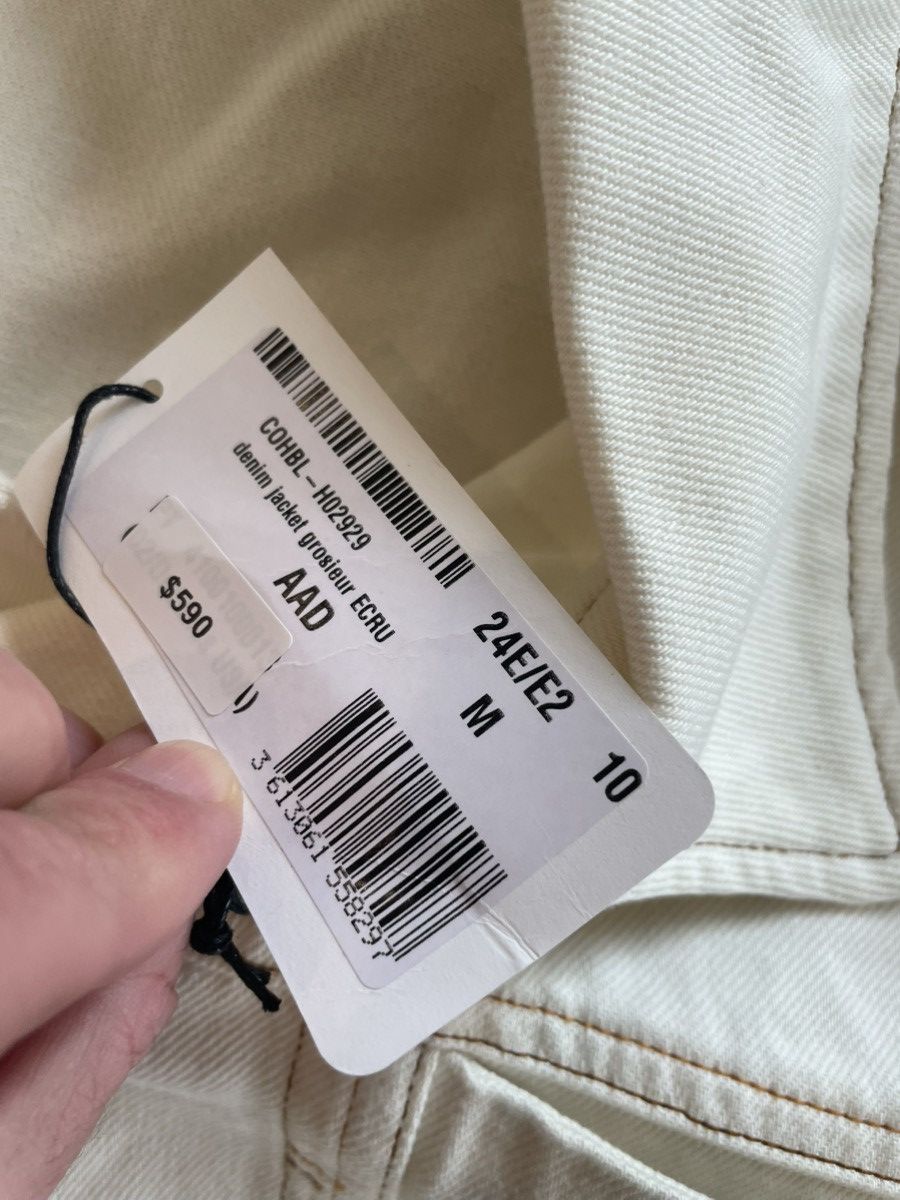 A.P.C. Sz M Boxy Cropped Denim Jacket Size M / US 6-8 / IT 42-44 - 4 Thumbnail