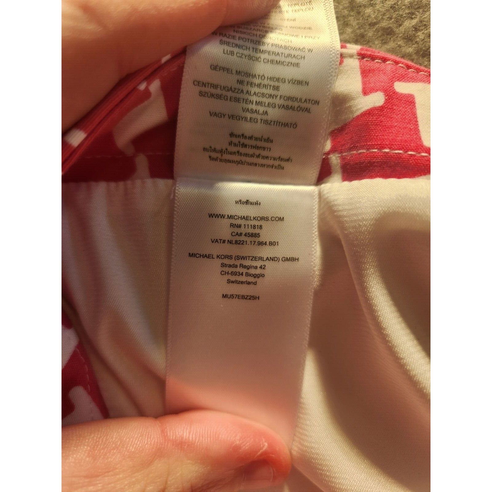 Michael Kors MICHAEL KORS NW0T WOMEN'S PINK MINI SKIRT Size 14 Size 36" / US 14 / IT 50 - 6 Thumbnail