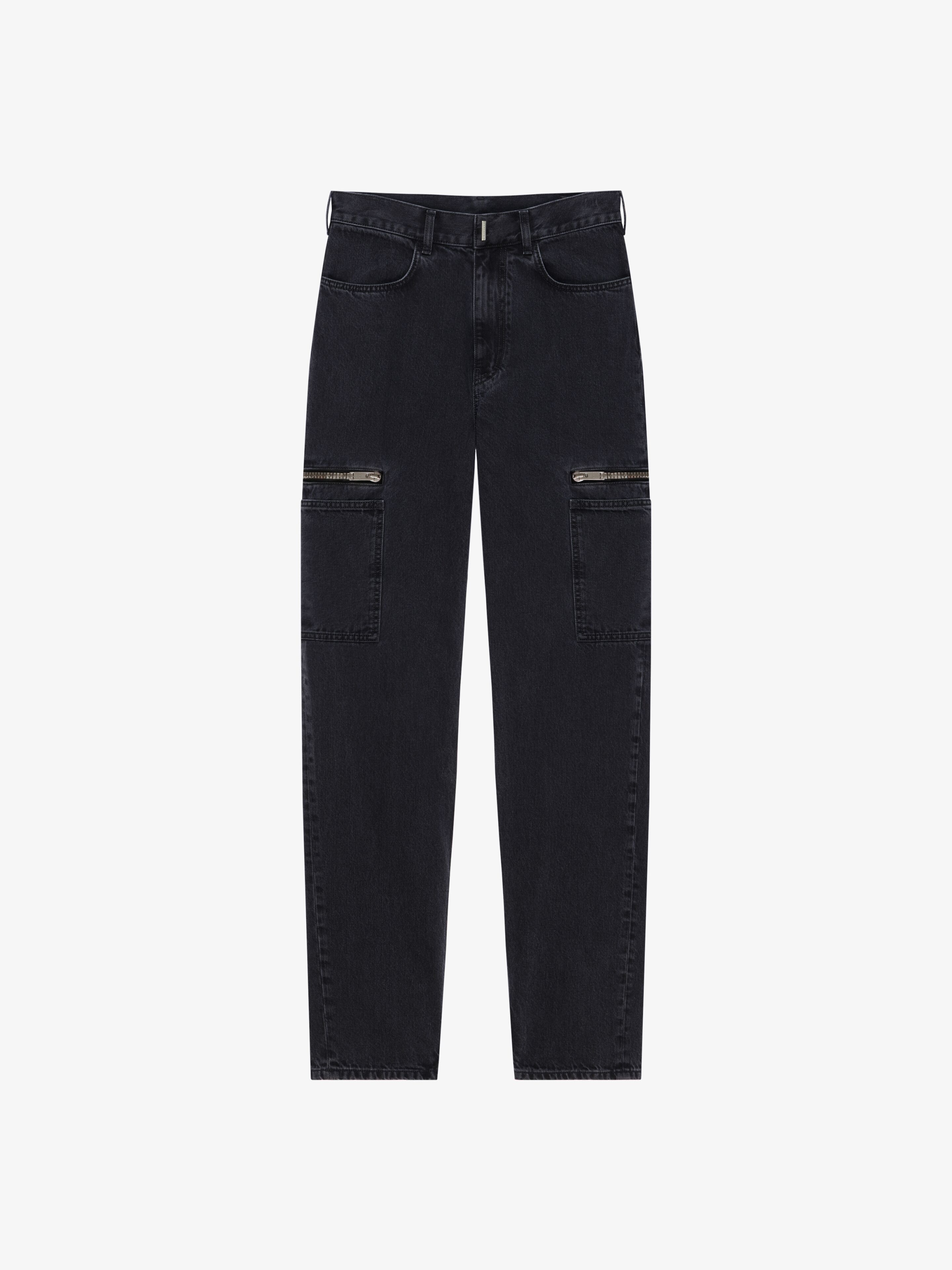 GIVENCHY PANTS WORKWEAR CARGO 4G LEATHER BM517E5Y58-001