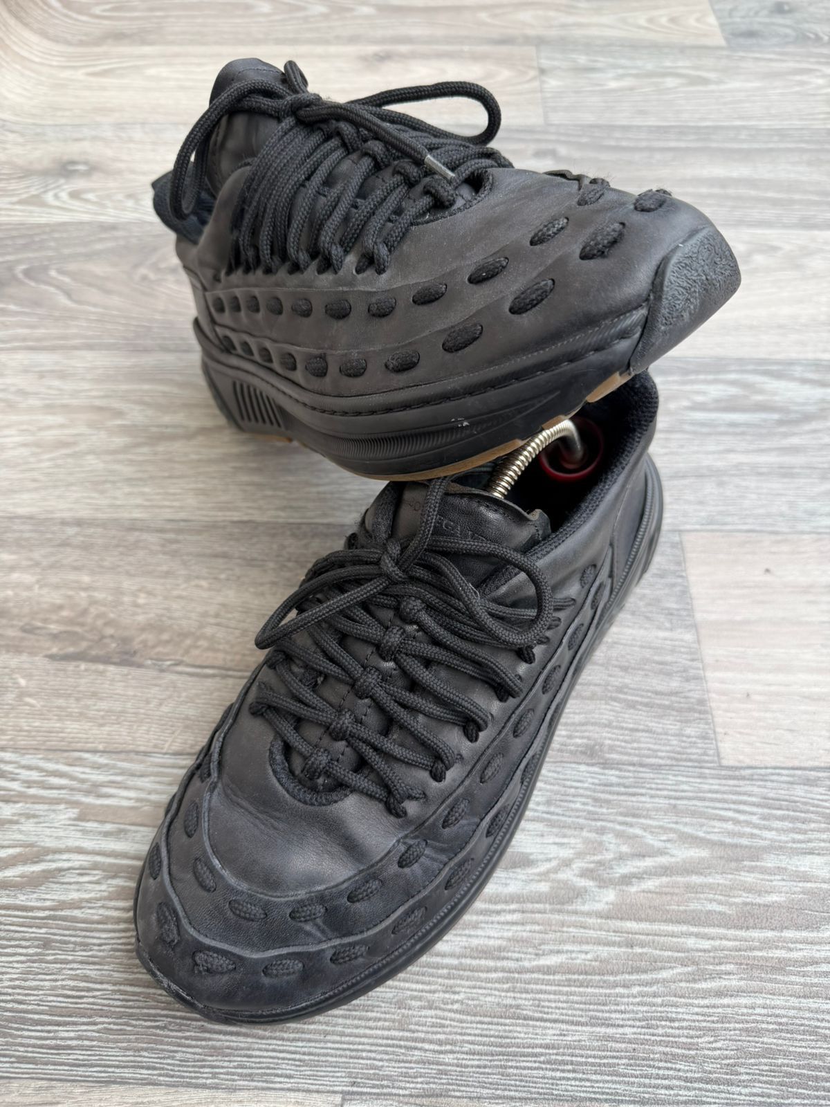 Bottega Veneta Bottega Veneta Black Speedster Lace Up Sneakers Sz 42 Size US 9 / EU 42 - 6 Thumbnail