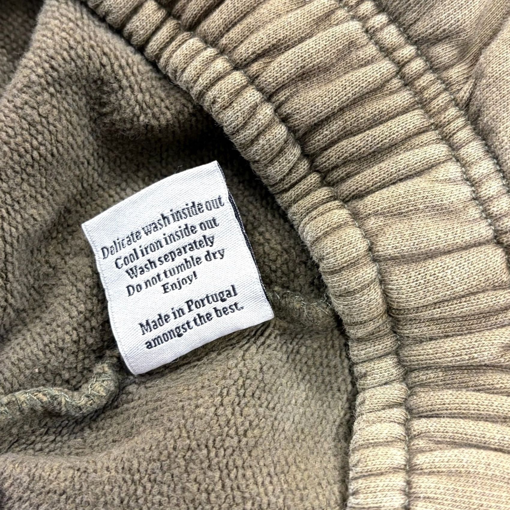 Suspicious Antwerp Sweatpants Men 1XL Olive Green Script Logo Joggers Streetwear in Brown, Men's (Size 35) — image 6 of 6