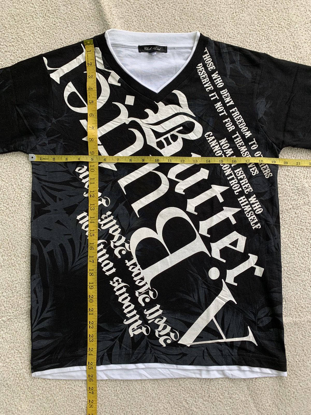 If Six Was Nine × Japanese Brand × Le Grande Bleu (L.G.B.) Poem Tshirt Clash Ahead double layered t shirt Size US M / EU 48-50 / 2 - 9 Thumbnail