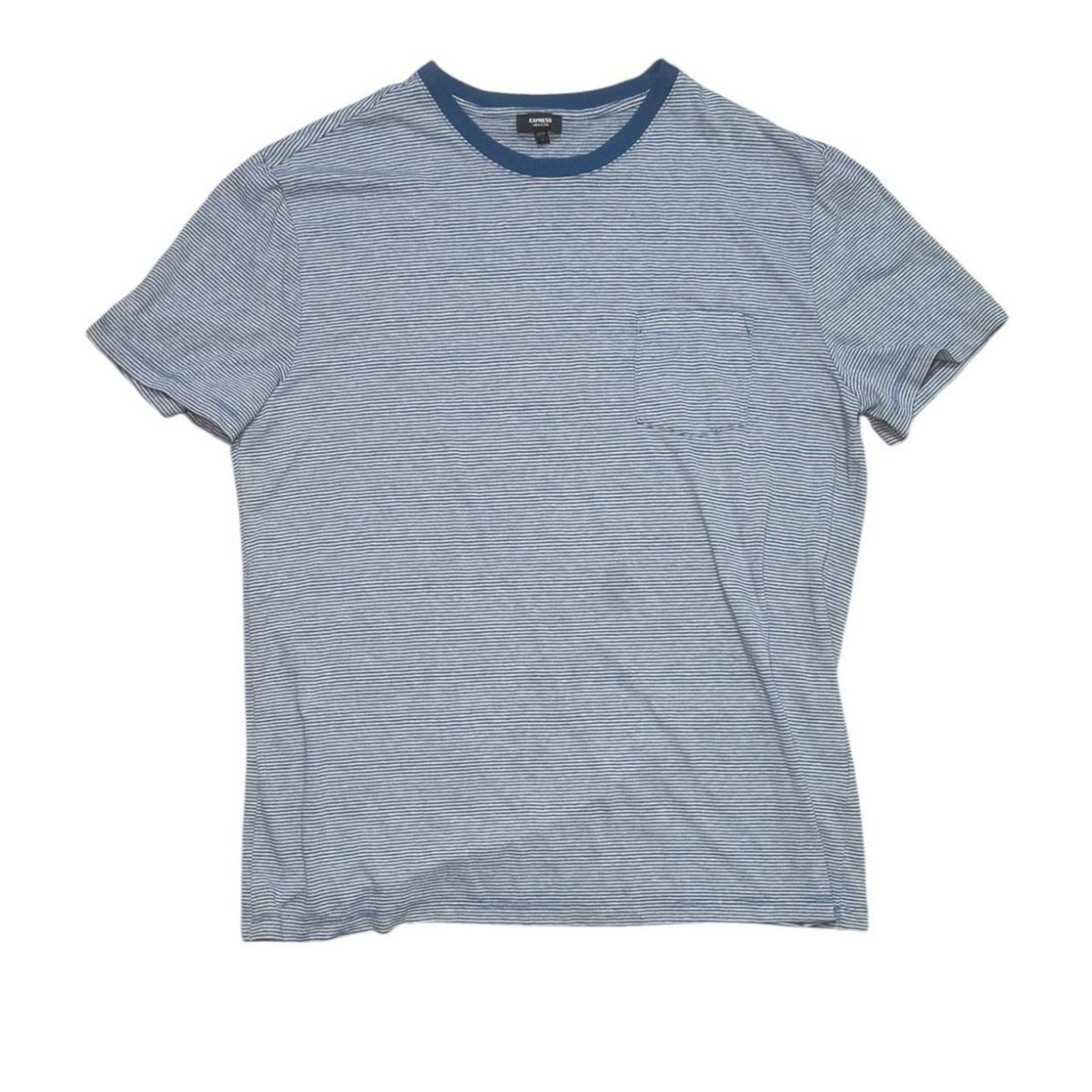 Express Express linen blend pocket tee Size US L / EU 52-54 / 3 - 1 Thumbnail