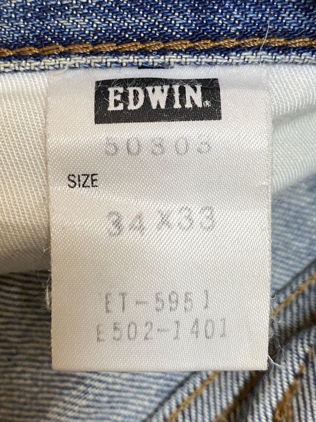 Edwin Vintage Japanese Brands Edwin503 Mud Wash Loose Jeans Size US 34 / EU 50 - 18 Thumbnail