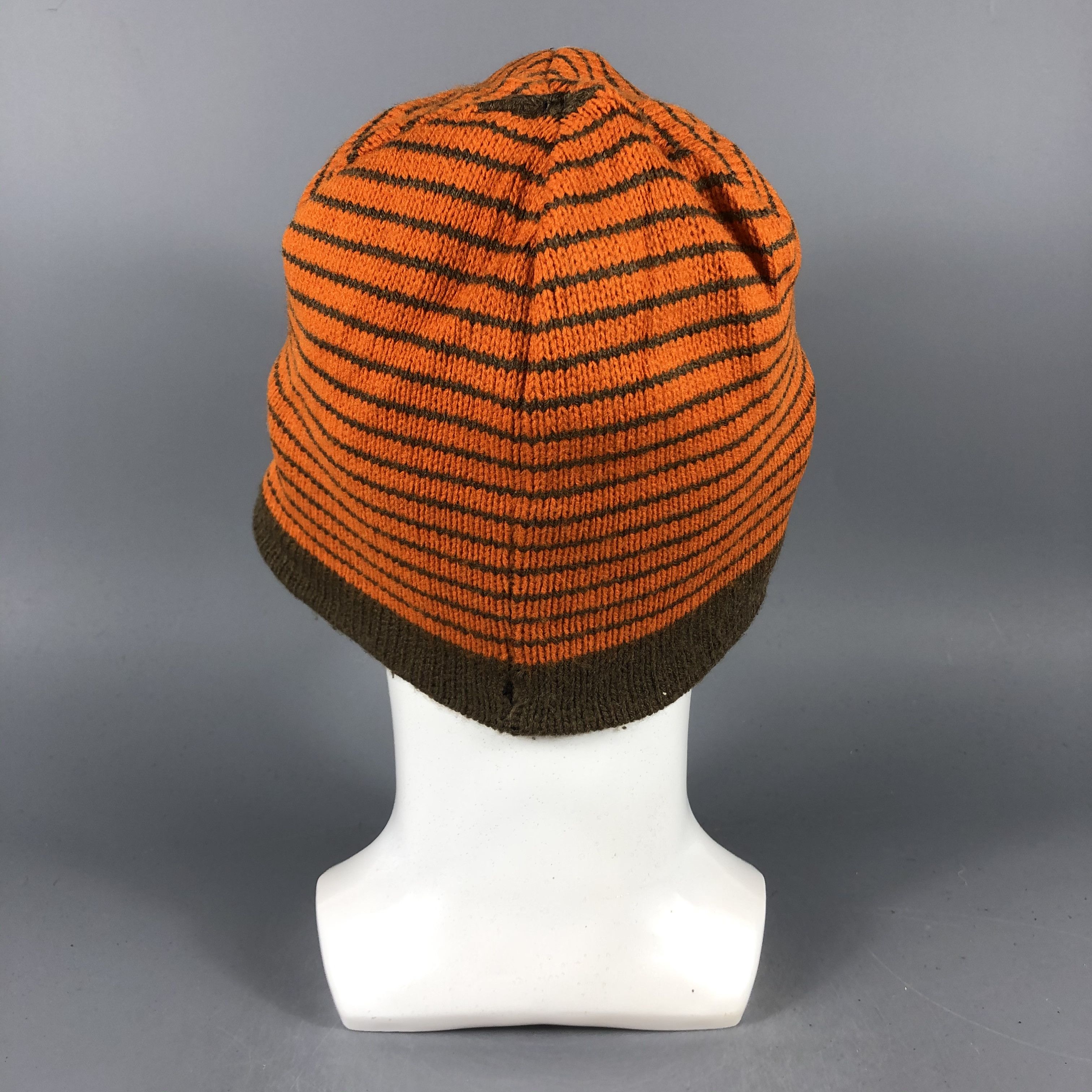 Stussy × Vintage Stussy Reversible Stripe Beanie Snow Hat Snow Cap -D821 Size ONE SIZE - 2 Thumbnail