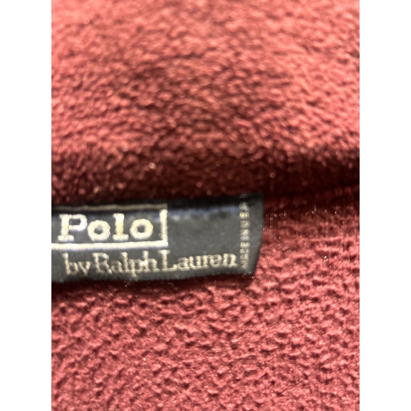 Vintage VINTAGE Polo Sport Ralph Lauren Sweatshirt Mens L Burgundy Full Zip Pullover Size US L / EU 52-54 / 3 - 3 Thumbnail