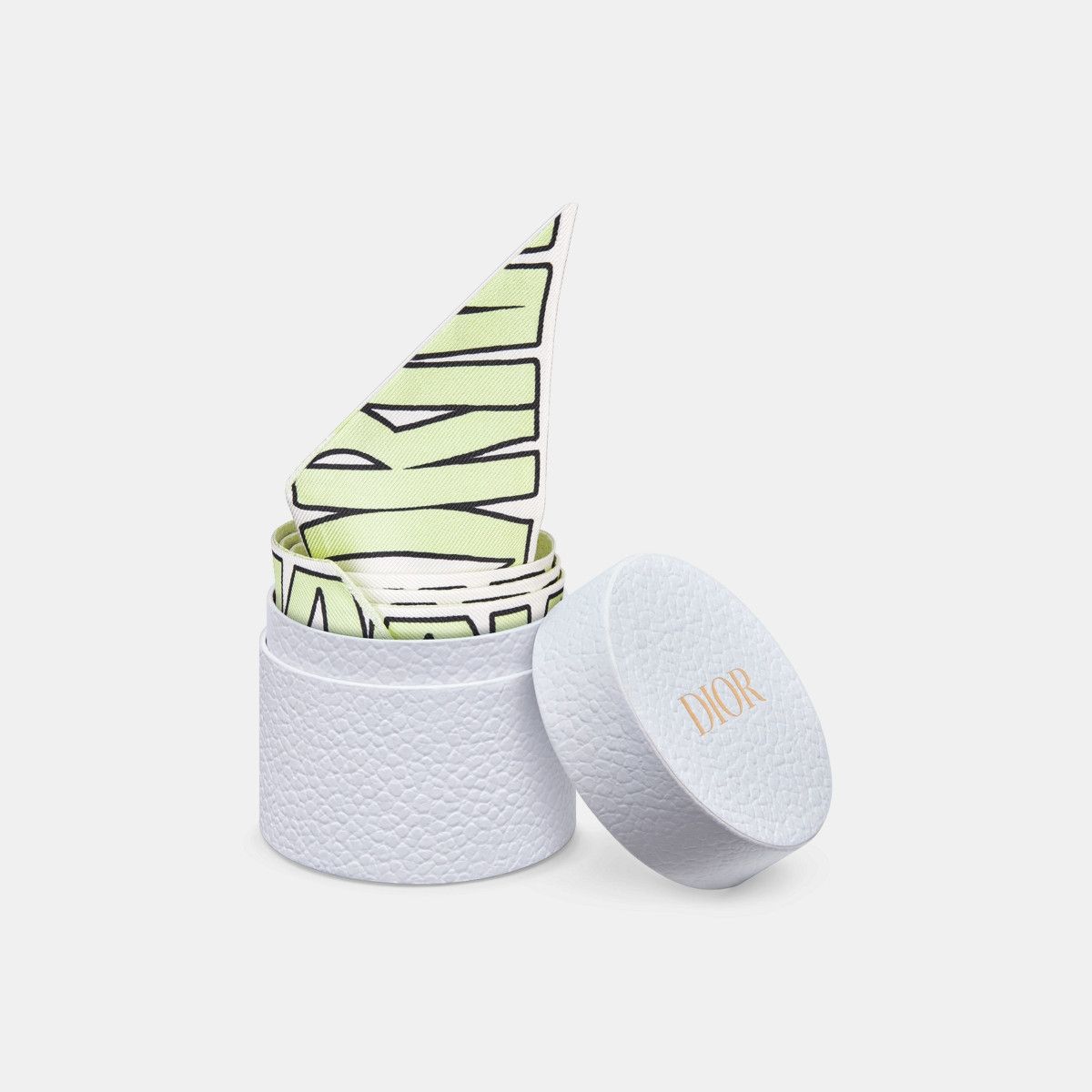 Dior o1bcso1str0226 Size:OS/Allover Mitzah Scarf in White/Green Size ONE SIZE - 5 Thumbnail