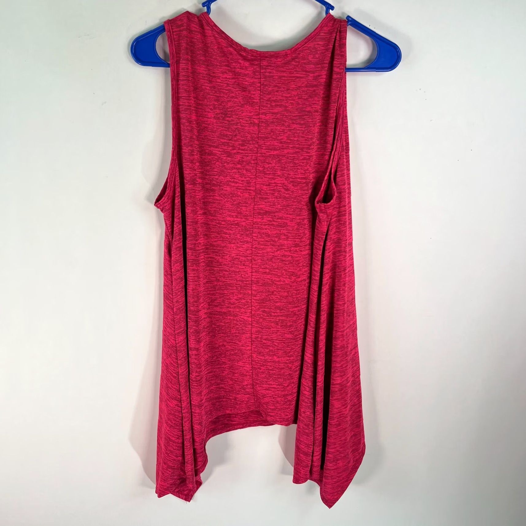 Vintage Lavish Blouse Shirt Pink XL Womens Round Neck Sleeveless Casual Classic Stretch Polyester Spandex Pullover Size XL / US 12-14 / IT 48-50 - 2 Thumbnail