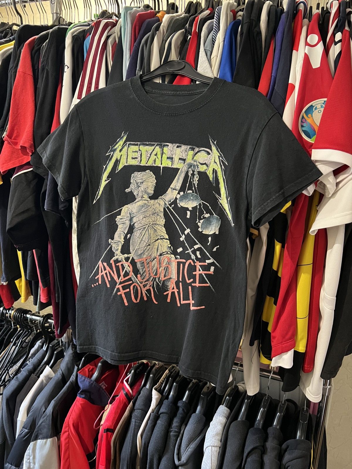 Band Tees × Vintage 1994/2008 VINTAGE METALLICA AND JUSTICE FOR ALL AOP BAND Size US S / EU 44-46 / 1 - 2 Thumbnail