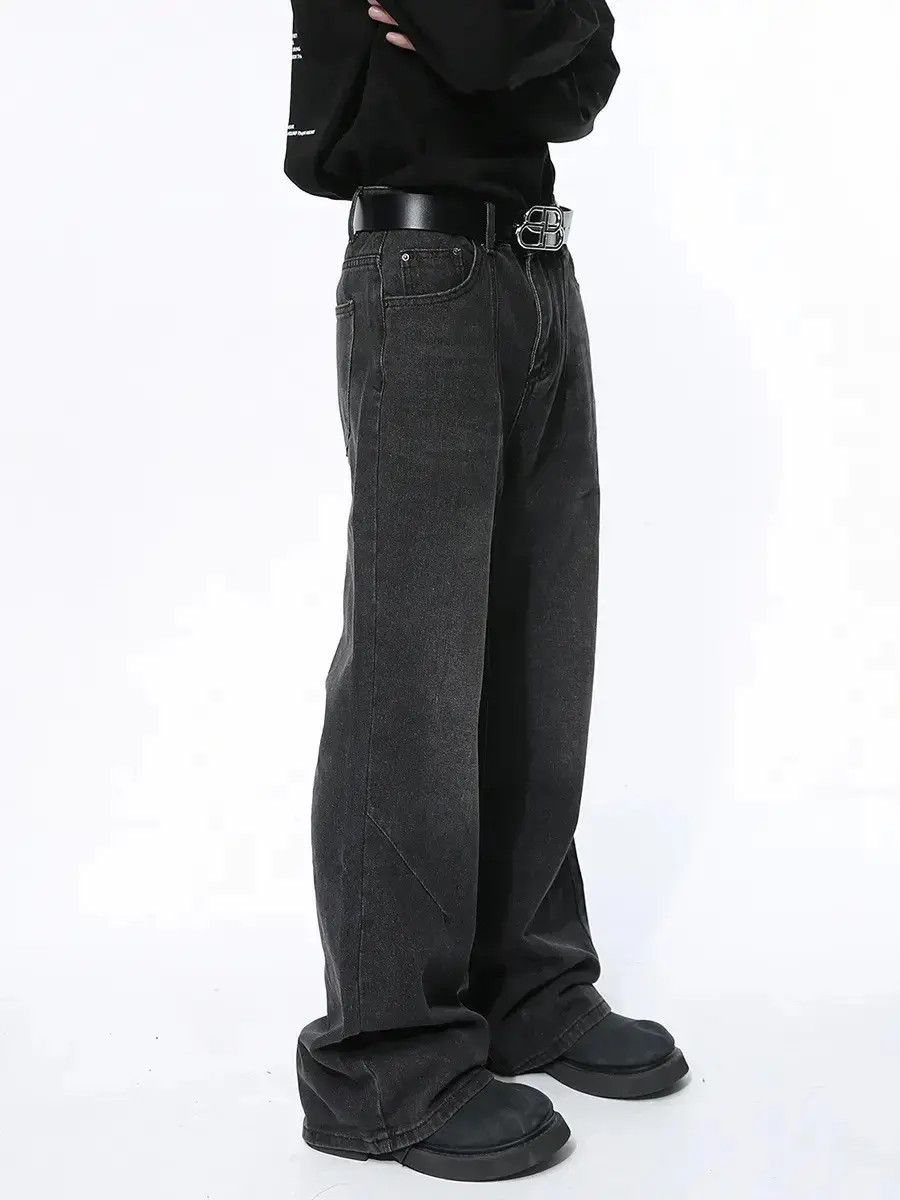 Japanese Brand Retro loose casual high street micro flared jeans Size US 32 / EU 48 - 2 Thumbnail