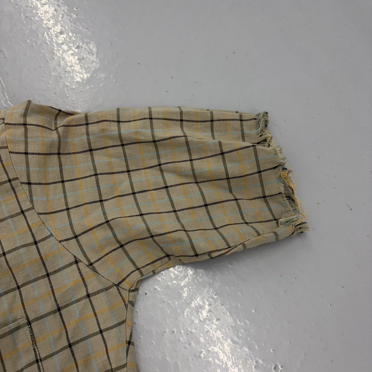 McGregor Vintage 60s McGregor Beige Plaid Cotton Shirt Size US XS / EU 42 / 0 - 2 Thumbnail