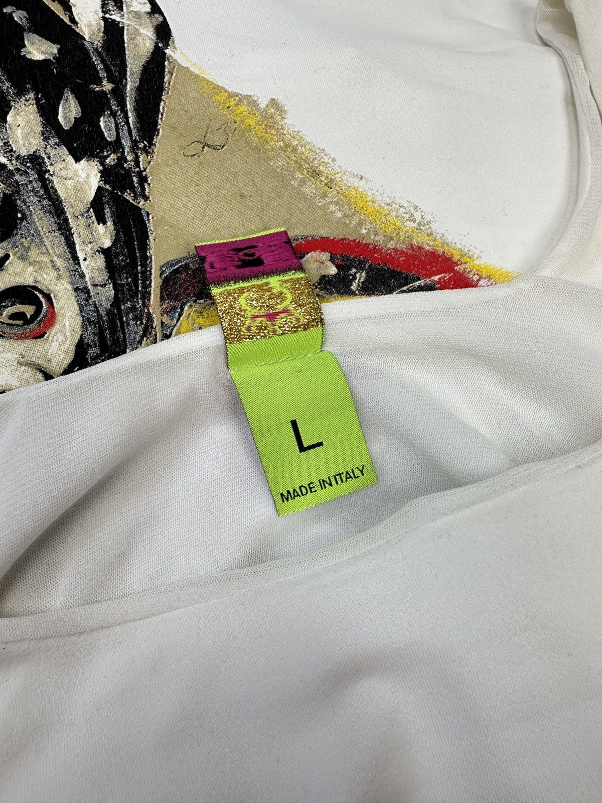 Other Save the Queen Patchwork A-Line Sleeveless White Dress sz L Size L / US 10 / IT 46 - 13 Thumbnail