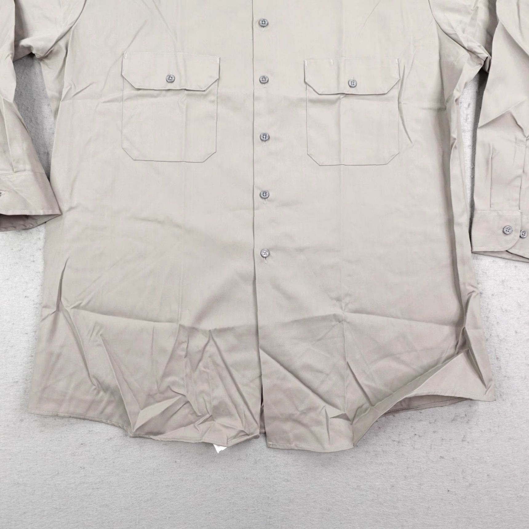 Vintage Vintage Big Mac Shirt Mens XL Tall Khaki Tan Button Up Work 90s Deadstock NEW Size US XL / EU 56 / 4 - 3 Thumbnail