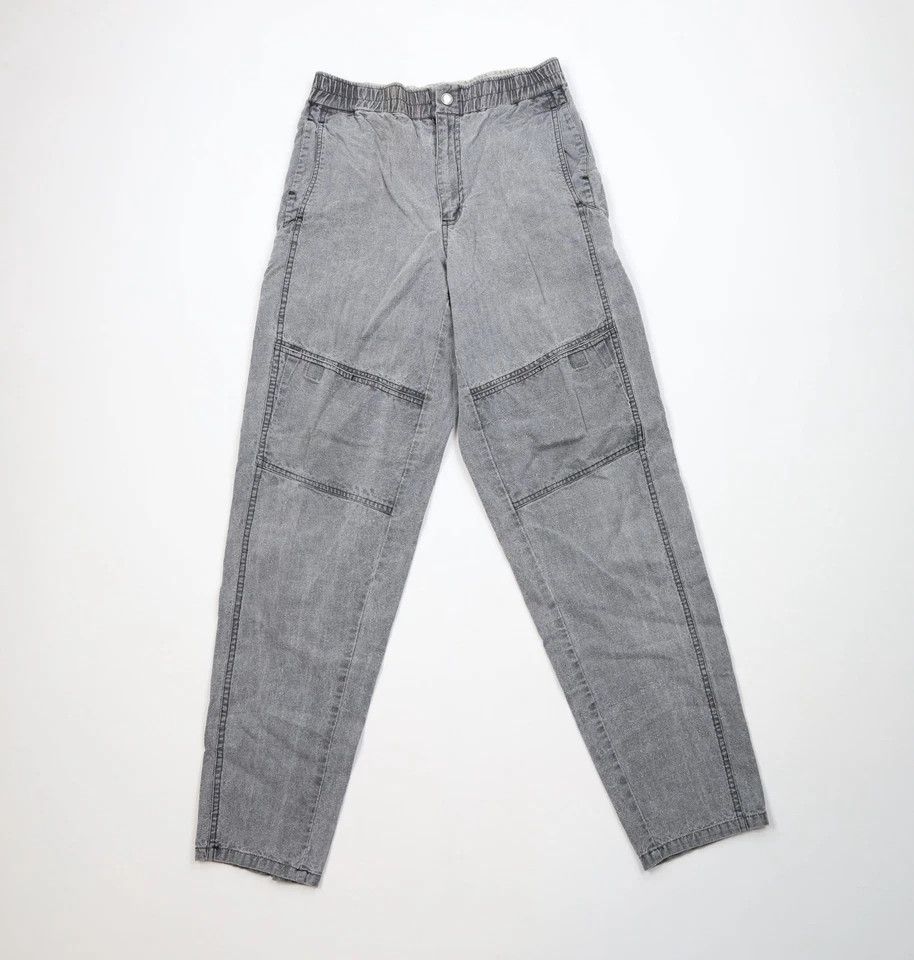 Vintage Vintage 80s Streetwear Tapered Parachute Cargo Pants Gray Size US 30 / EU 46 - 1 Thumbnail
