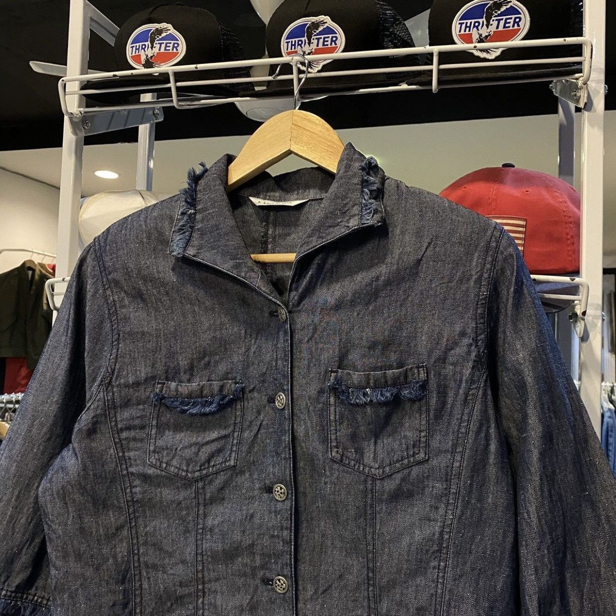 Kansai Yamamoto Archive Kansai Bis Cropped Denim Work Jacket Size S / US 4 / IT 40 - 3 Thumbnail