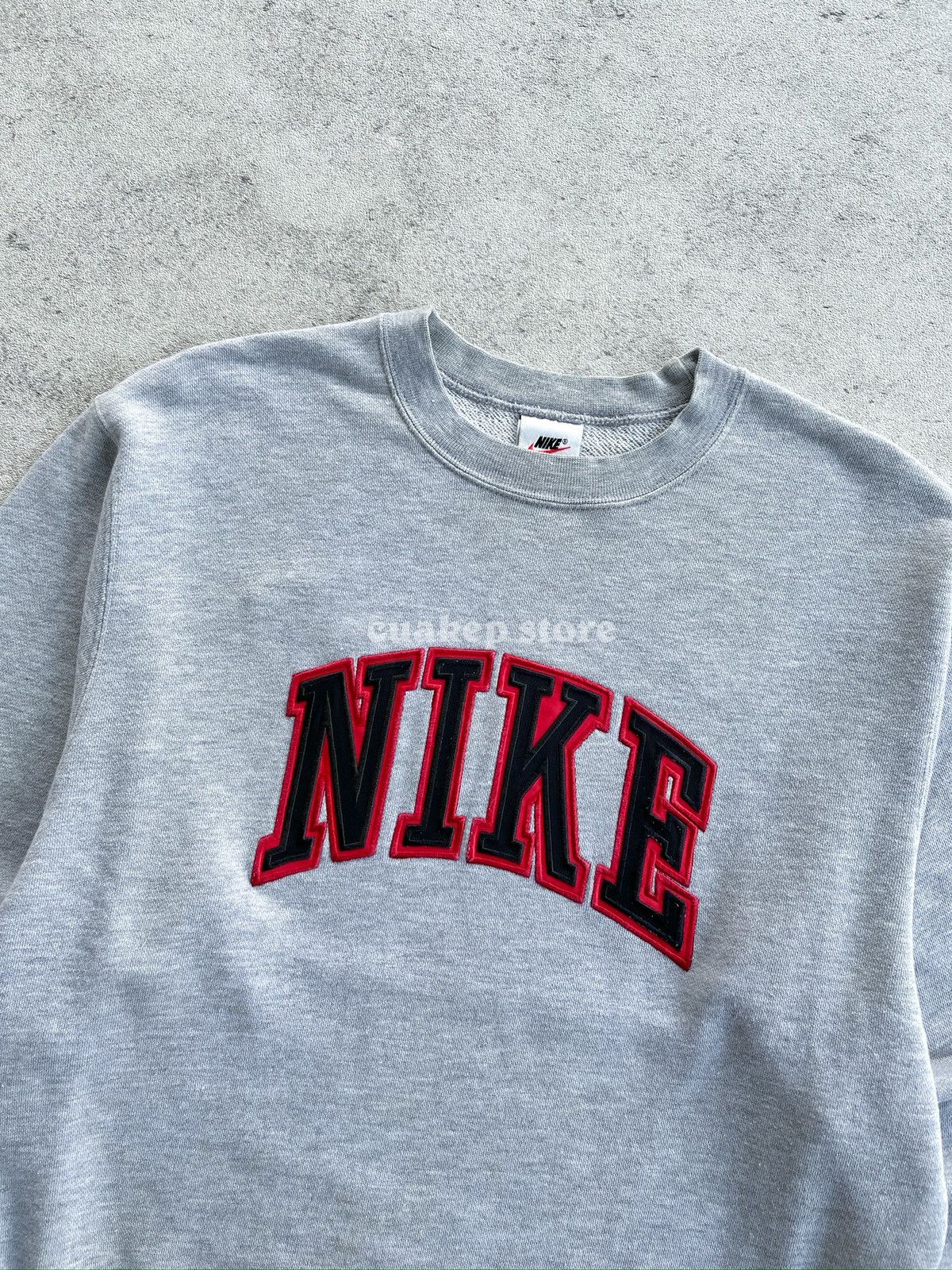 Nike NIKE Spellout x Big Swoosh Vintage 90’s Sweatshirt Size US M / EU 48-50 / 2 - 4 Thumbnail